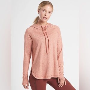 Athleta women’s 2XS XXS copper orange uptempo semi-fitted hoodie NWT